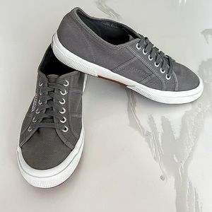 Superga Cotu Classic Gray Canvas Sneakers Womens Sz US 9 EU 40